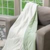 HGTV Cooling Throw Blanket Quietude Stripe 50 x 70 inches