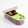 Vegetable and Fruit Chopper with 2 Cup Base, Stainless Steel Blades, Dishwasher Safe