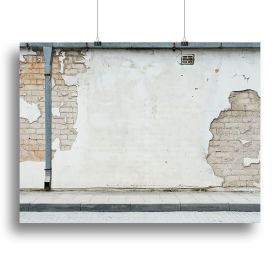 Aged street wall background Canvas Print or Poster (Type: Poster Print, size: 12" x 8" / 30cm x 20cm (approx))