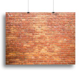 Bricks wall Canvas Print or Poster (Type: Poster Print, size: 28" x 20" / 70cm x 50cm (approx))