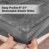 Solid-color embossed mattress bedspread, Twin size